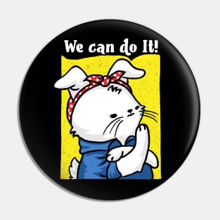 We can do it Easter women empowerment Pin