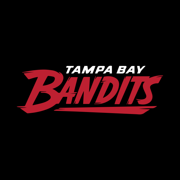 Tampa Bay Bandits 2022 Logo Retro Football Throwback Wordmark Logotype