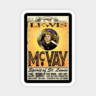 Back Logo 1978 Lewis McVay Spirit of St Lewis Concert Poster Magnet