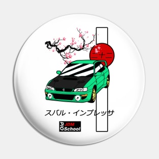 JDM 22b Green Red Sun Edition Pin