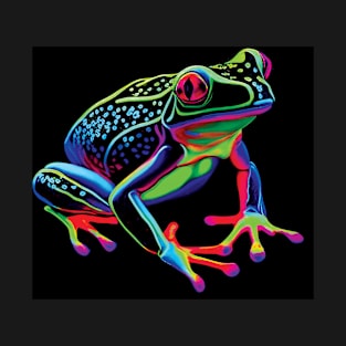 Neon Tree Frog Art T-Shirt