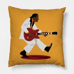 Chuck Berry duck walk Pillow