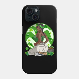 African American Leprechaun St. Patricks Day Phone Case