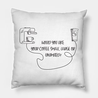 Unlimited coffee Pillow