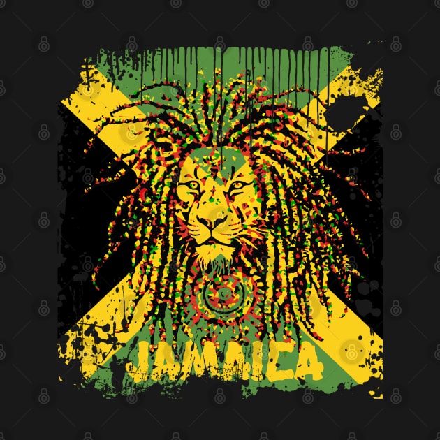 Jamaica Lion of Judah Dreadlock by rastaseed