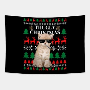 Thugly Christmas sweater Tapestry