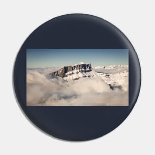 Snow Covered French Mountain Landscape Pin