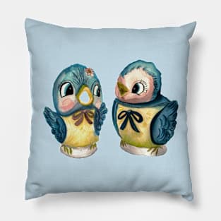 Vintage Bluebird of happiness Pillow