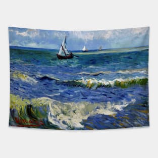 Post-Impressionist Artist Van Gogh Seascape Painting Tapestry