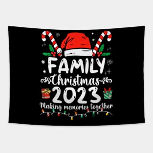 Family Christmas 2023 Matching Squad Santa Elf Xmas Tapestry