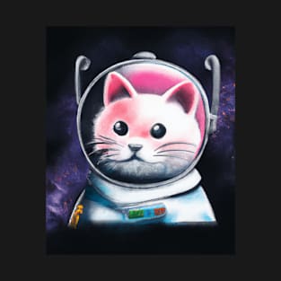 Funny astraunot cat Design cat lovers Cool space lover T-Shirt