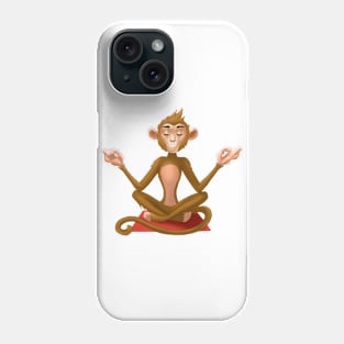 Meditating Monkey Phone Case