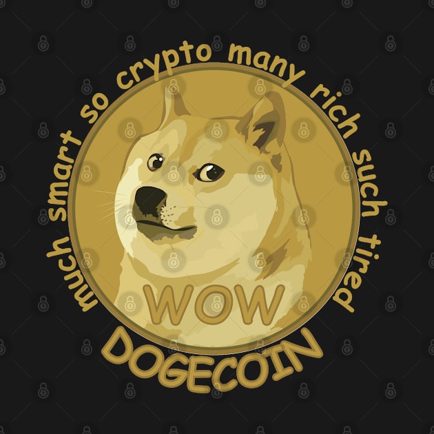 Dogecoin Wow by Seaside Designs