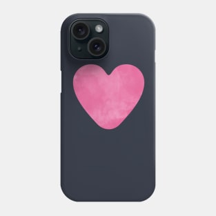 Pink Watercolor Heart Shape Phone Case