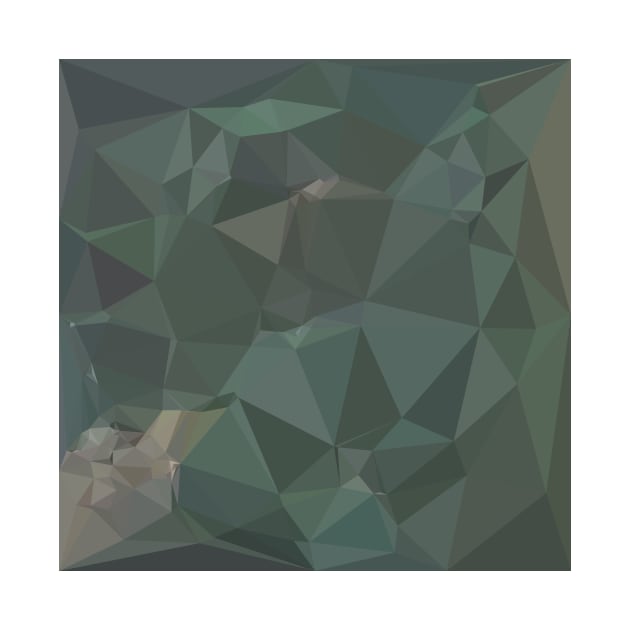 Light Sea Green Abstract Low Polygon Background by retrovectors