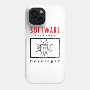 Software Back-End Developer motivational design Phone Case