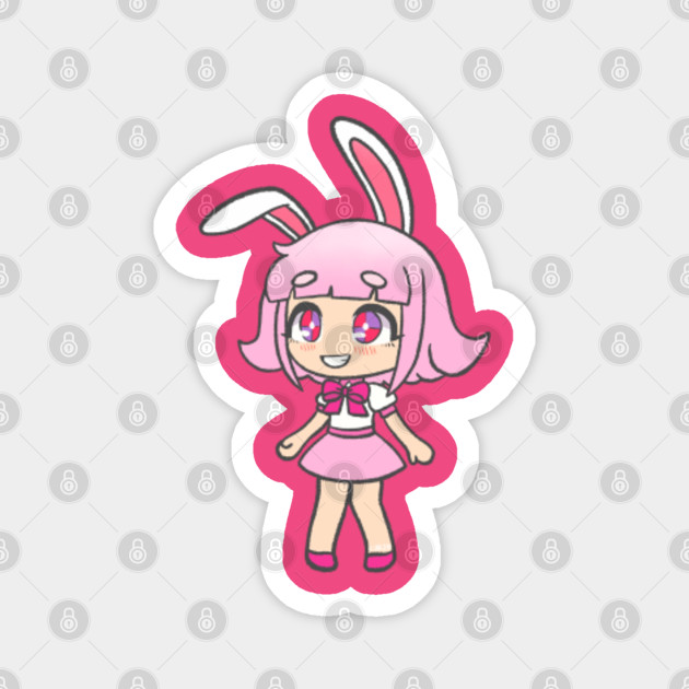 Gacha Pink Bunny Girl Gacha Magnet Teepublic