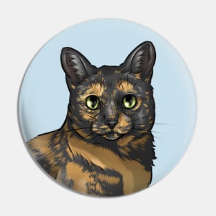 Cute Tortoiseshell Cat Pin