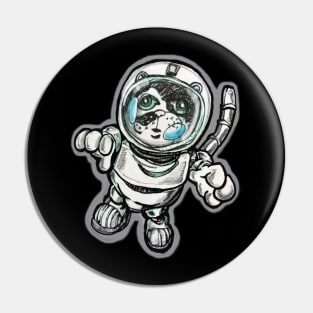 Nerf the Cat Astronaut Pin