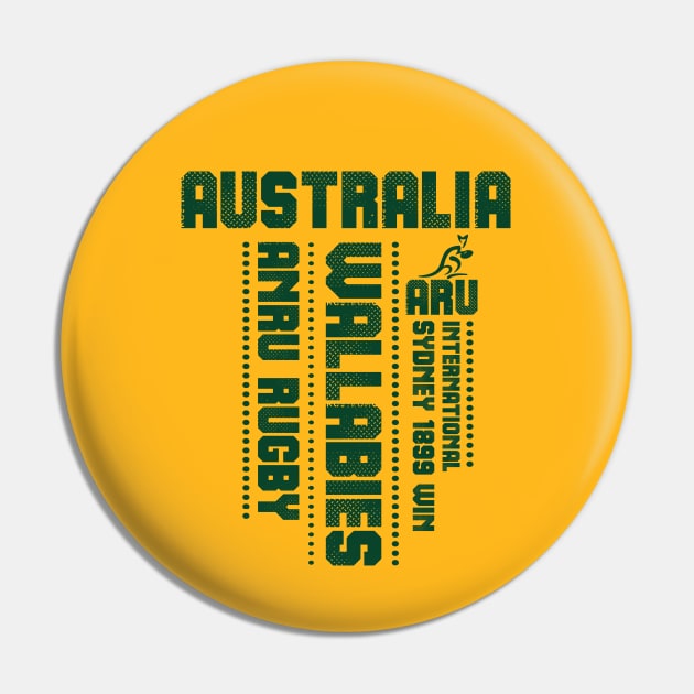 ARU Australia Rugby Union Wallabies Fan Memorabilia Pin by CGD