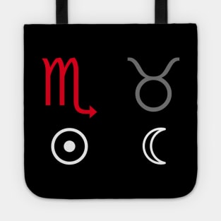 Scorpio Sun Taurus Moon Zodiac Sign Tote