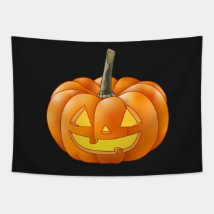 A Short Jack 'O Lantern (Black) Tapestry