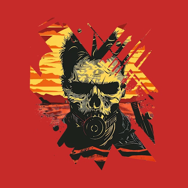 apocalyptic skull design by javierparra