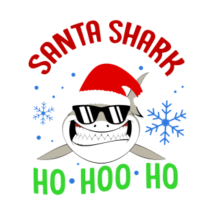 Santa Shark Ho Ho Ho T-Shirt