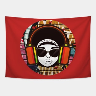 B-Girl Hip-Hop Boom Bap Tapestry