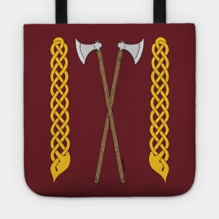 Danish Axes Crossed with Plaitwork Tote