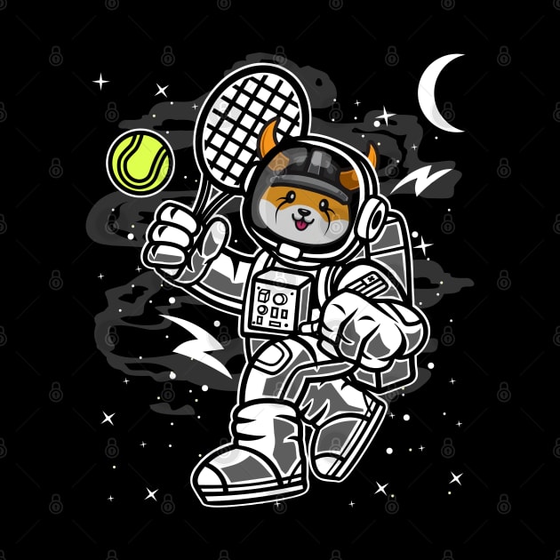 Astronaut Tennis Floki Inu Coin To The Moon Floki Army Crypto Token Cryptocurrency Blockchain Wallet Birthday Gift For Men Women Kids by Thingking About