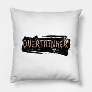 Overthinker Vintage Graffiti Art Pillow