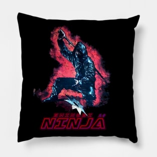 Shinobi Ninja Kung-Fu Vintage Pillow