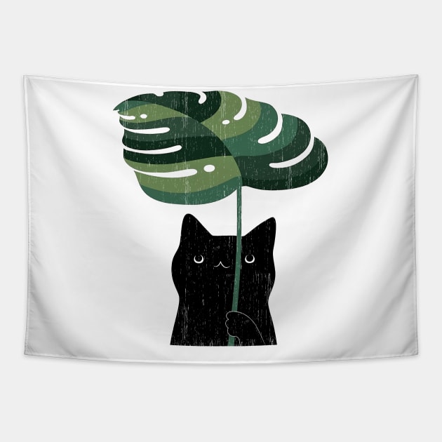 Monstera Leaves Tapestry by Number 17 Paint