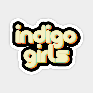 vintage color indigo girls Magnet