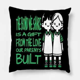 Stellar Bonds: Unbreakable Sibling Link Pillow