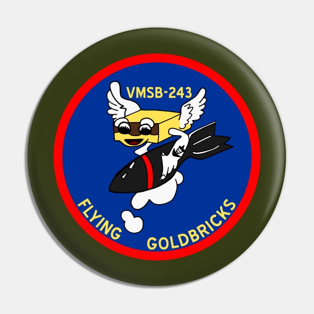 VMSB 243 Flying Goldbricks Pin by Yeaha