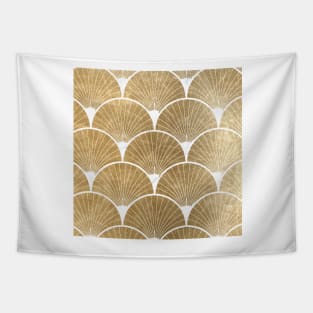 Art Deco elegance - golden fan II Tapestry