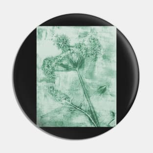 Inner Peace Cow Parsley North Sea Green Pin