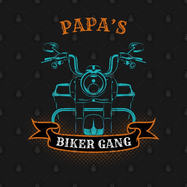 Papa's Biker Gang Father's Day by DwiRetnoArt99