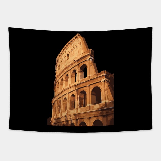 Colosseum Tapestry by Art by Ergate