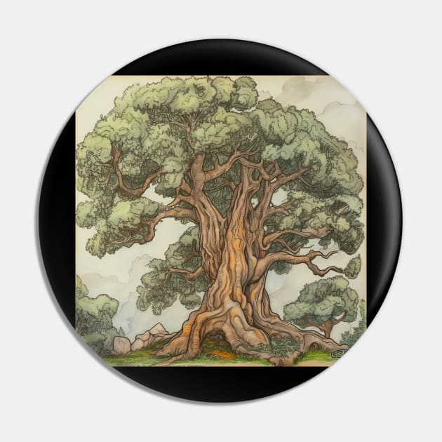 Sequoia tree Pin by ComicsFactory