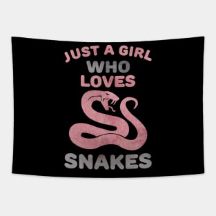 Just a Girl who loves Snakes for women Tapestry