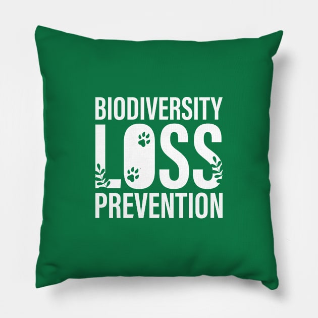 Biodiversity loss prevention Pillow by Ageman