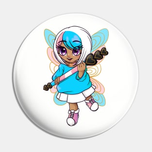Pink and Blue Fairy Pin