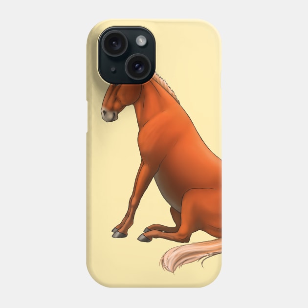 Mule Dog - I'd Rather be Sitting on My Butt Phone Case by FalconArt