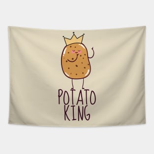 Potato King Funny Tapestry