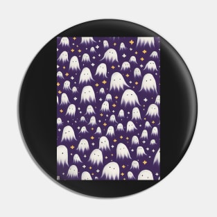 Spooky Ghost pattern, model 3 Pin