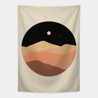 Desert Night sky boho chic landscape Tapestry