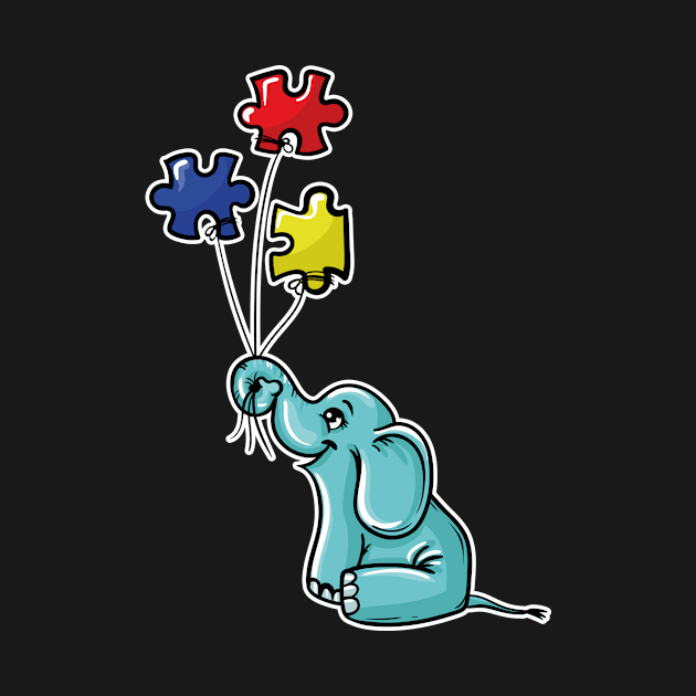 Elephant Autism by LetsBeginDesigns